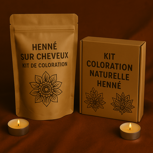Henne sur cheveux – Kit complet pour une coloration naturelle à faire chez soi